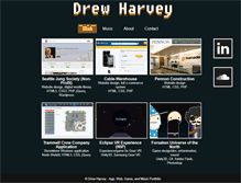 Tablet Screenshot of drewharvey.com